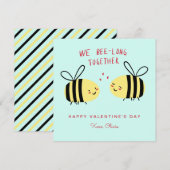 一緒にいてもいいよ かわいい子供たちのバレンタインデー ノートカード (正面/裏面)