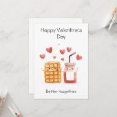 一緒にいて素敵 - かわいい&ユーモアのバレンタイン カード (正面/裏面インサイチュ)
