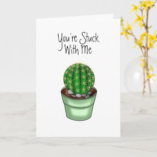 一緒にいなきゃダメ | ロマンチック カード (黄色い花)