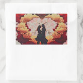 一緒にいることは美しい場所である 長方形シール (バッグ)