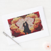 一緒にいることは美しい場所である 長方形シール (封筒)