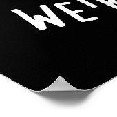 一緒にいるときは時間がフライに Food Pun ダークBG ポスター (角)