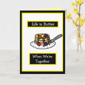 一緒にいると命はバター気のあるそぶりをした カード (黄色い花)