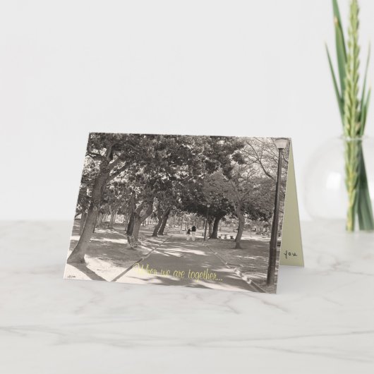 一緒にいると愛してるよ グリーティングカード (正面)