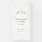 一緒にいると素敵な場所です！エレガント 横断幕 (縦)