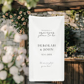 一緒にいると素敵な場所！エレガント 横断幕