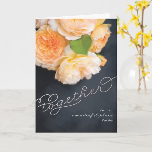 一緒にいるのは素晴らしい場所だ カード (黄色い花)