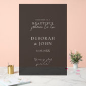 一緒にいるのは美しい場所だ！エレガント、 アクリルサイン (ウェディング)