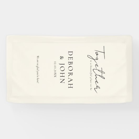 一緒にいるのは美しい場所だ！エレガント、 横断幕 (横)