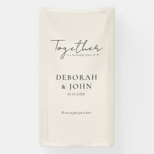 一緒にいるのは美しい場所だ！エレガント、 横断幕 (縦)