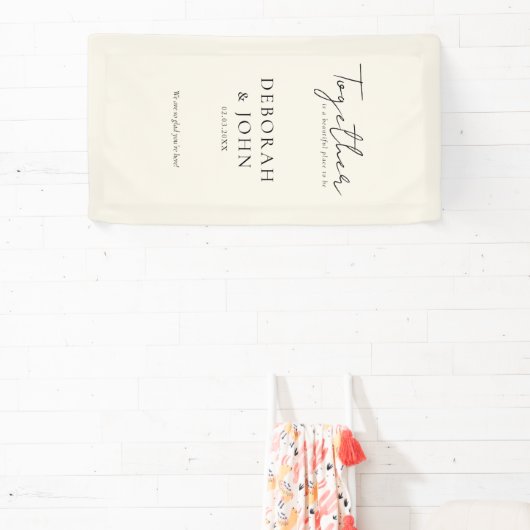 一緒にいるのは美しい場所だ！エレガント、 横断幕 (インサイチュ)