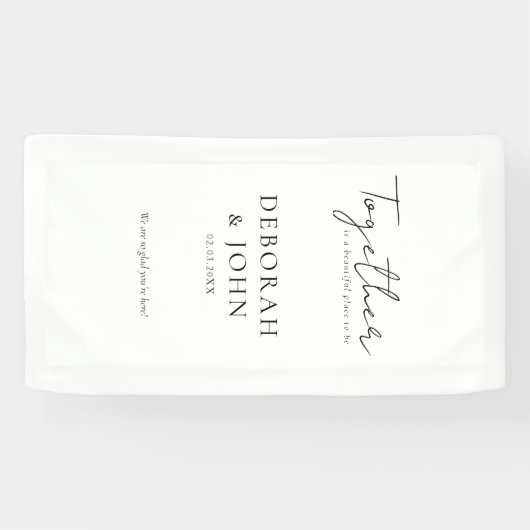 一緒にいるのは美しい場所だ！エレガント、 横断幕 (横)