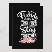 一緒にいる友達 招待状 (正面/裏面)