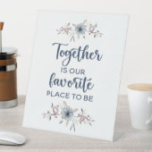 一緒にお気に入りの居る 台座サイン (インサイチュ)