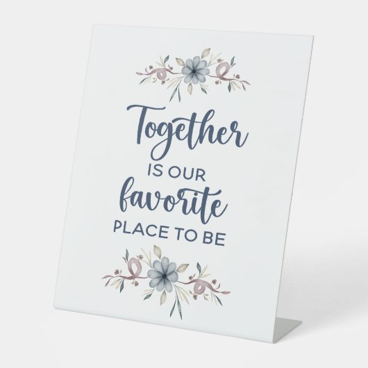 一緒にお気に入りの居る 台座サイン (正面)