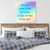 「一緒にお茶でもいかが?」 キャンバスプリント (インサイチュ (寝室))