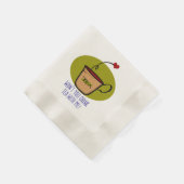 一緒にお茶を飲む 縁ありカクテルナプキン (角)