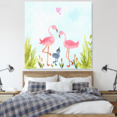 一緒になって、家族を作る キャンバスプリント (インサイチュ (寝室))