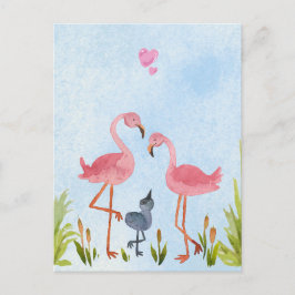 一緒になって、家族を作る ポストカード