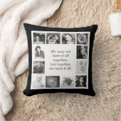 一緒にの12の家族写真は引用します クッション (ブランケット)