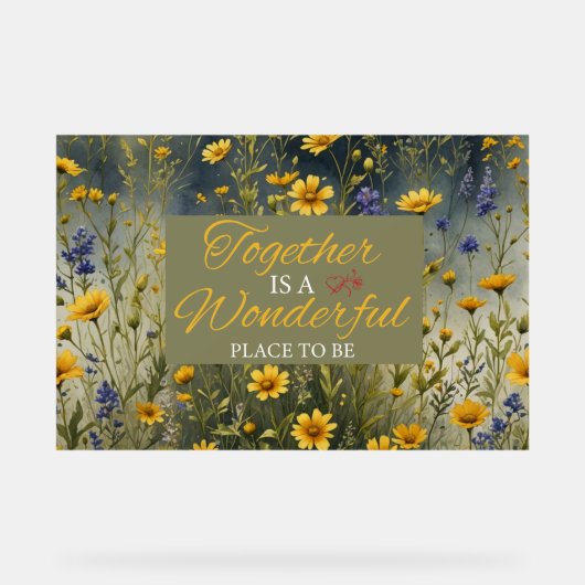 一緒にアクリルの看板になるすばらしい場所である アクリルサイン (正面)