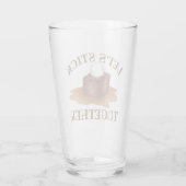 一緒にイギリスのスティッキートフィーのプリンを貼ろう タンブラーグラス (裏面)