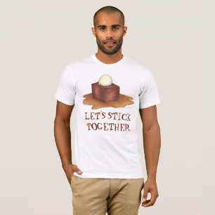 一緒にイギリスのスティッキートフィーのプリンを貼ろう Tシャツ