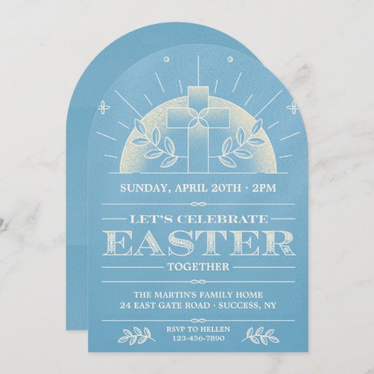 一緒にイースター 招待状 (正面/裏面)