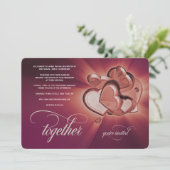 一緒にウェディング招待状（バージョン3） 案内状 (スタンド正面)