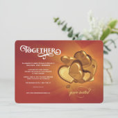 一緒にウェディング招待状(バージョン5) 案内状 (スタンド正面)