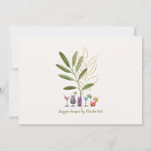 一緒にガールフレンズフラミングル 招待状 (裏面)