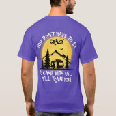 一緒にキャンプす熱狂するる必要はない…TT Tシャツ (裏面)