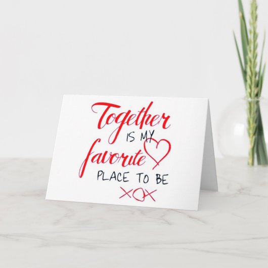 一緒にクリスマスお気に入りのになる私の*場所 シーズンカード (正面)