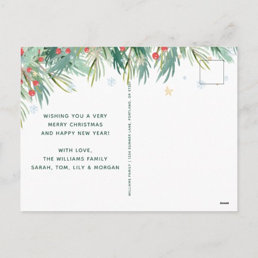 一緒にクリスマス シーズンポストカード (裏面)