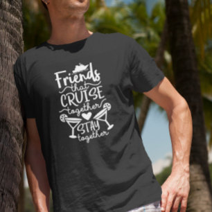 一緒にクルーズグループ旅行の休暇 Tシャツ