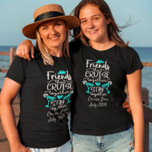 一緒にクルーズグループ旅行の休暇 Tシャツ
