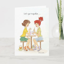 一緒にコーヒーやソーダ招待状に 招待状