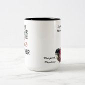 一緒にコーヒーを飲むほど遠くない友人の写真 ツートーンマグカップ (中央)