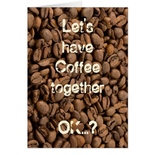 一緒にコーヒーを飲もう (正面)