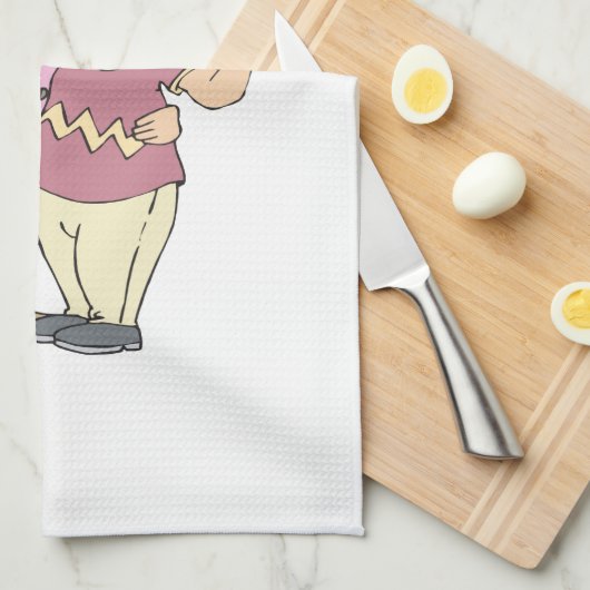 一緒にゴルフをするカップルは一緒にとどまります キッチンタオル (四つ折り)