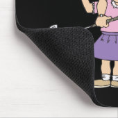 一緒にゴルフをするカップルは一緒にとどまります マウスパッド (コーナー)