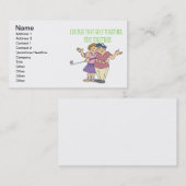 一緒にゴルフをするカップルは一緒にとどまります 名刺 (正面/裏面)