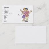 一緒にゴルフをするカップルは一緒にとどまります 名刺 (正面/裏面)