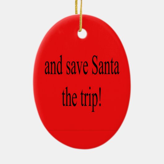 一緒にサンタいけなが旅救のオーナメント セラミックオーナメント (裏面)