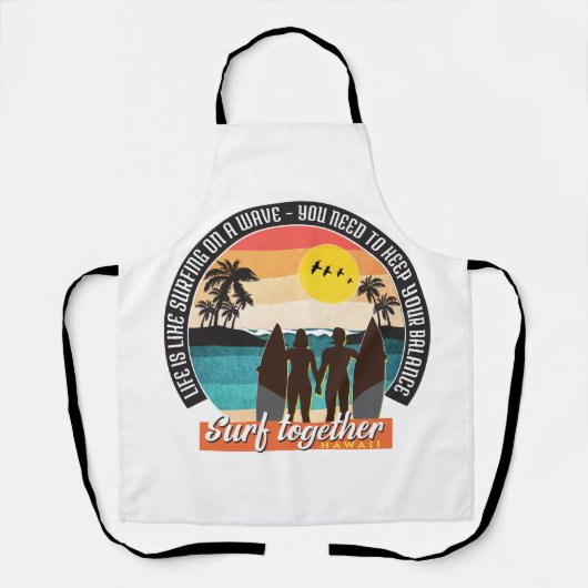 一緒にサーフ保 – バランス エプロン (正面)