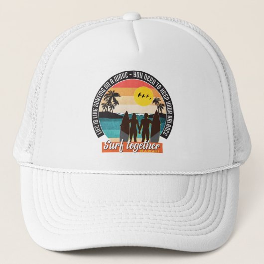 一緒にサーフ保 – バランス キャップ (正面)