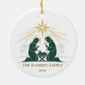 一緒にザスター出生オーナメント セラミックオーナメント (裏面)