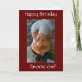 一緒にシェフ祝の誕生日 カード (正面)