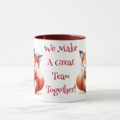 一緒にチームを作素晴らしる マグカップ (中央)