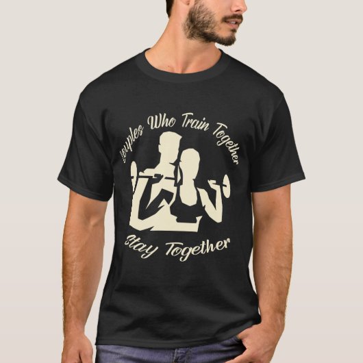 一緒にトレーニングするカップルは一緒に滞在022 # Tシャツ (正面)